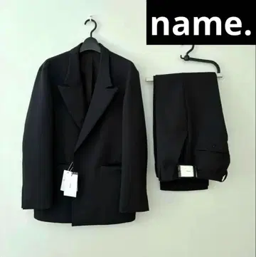 name. 셋업 블랙 테일러드 자켓 팬츠 상하의 사이즈 0