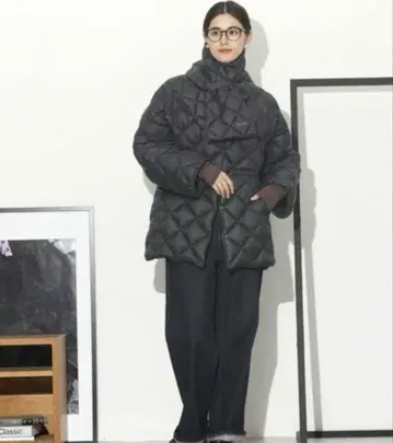 TAION, 별주 다운 머플러 포함 크루넥 미들 다운 나노 유니버스