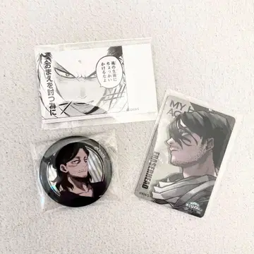 히로아카 홀로그램 캔뱃지 마그넷 스티커 명함 카드 아이자와 3종 세트