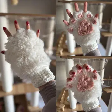 [ 핸드메이드 ] 고양이 손 암워머