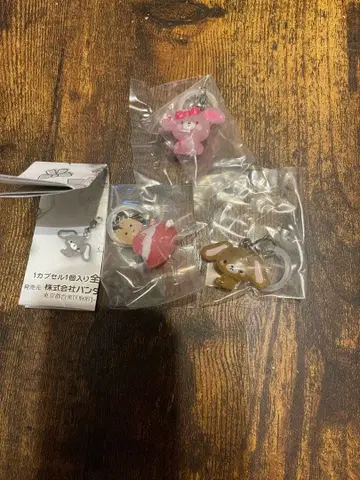 가챠가챠 산리오 캐릭터즈 윳토 메지루시 액세서리 3개 세트