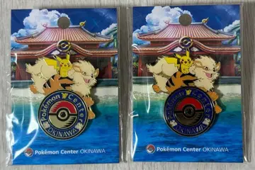 [ 미개봉 새상품 ] 오키나와 포켓몬 센터 한정판 로고 핀즈 2개 세트