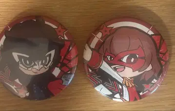 페르소나 5 택티카 그래프 아트 캔뱃지 조커 아케치 고로