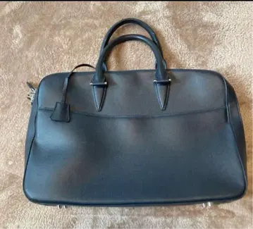 다크 네이비 가죽 비즈니스 백 대용량 이세탄