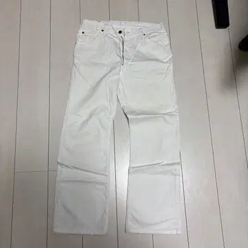 Lee 화이트 스트레이트 데님 팬츠 w30 L74