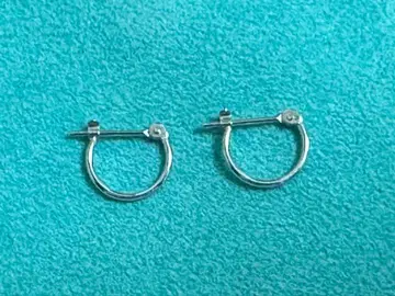 k10 화이트 골드 귀걸이