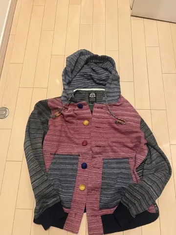 archive y2k button hoodie