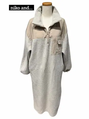 niko and - 플리스 지퍼 맥시 원피스 M