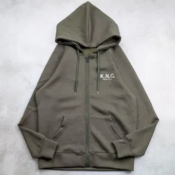 기나시 사이클 KINASHI CYCLE 집업 후드티 카키 로고