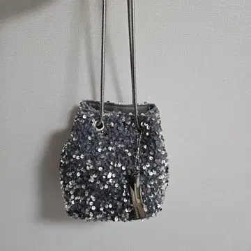 PEACHYCHAS 스팽글 파티 백 그레이