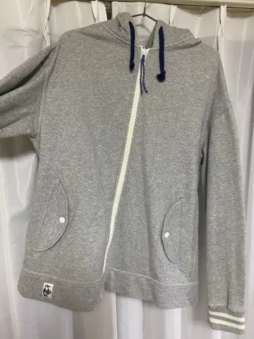 CHUMS 그레이 풀 집업 후드티 L 사이즈
