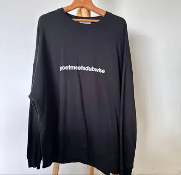 poet meets dubwise 블랙 맨투맨