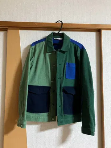 ZARA M 사이즈 컬러 블록 자켓