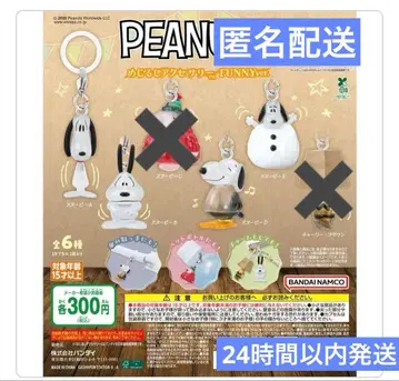 스누피 메지루시 액세서리 4종 세트