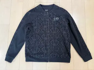 EA7 스네이크 패턴 집업 후드티 L