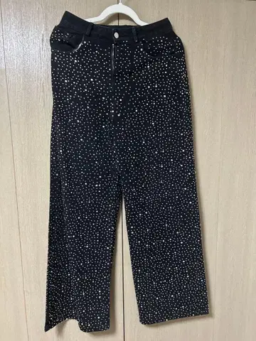 큐빅 데님 벨트 포함 M