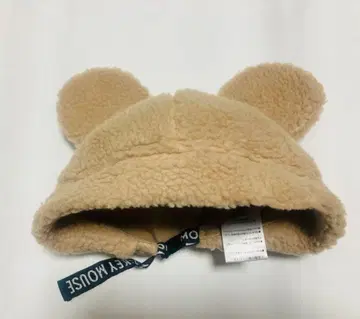 미키마우스 귀 달린 베이지 모자