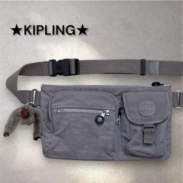[ 새상품급 ] KIPLING 키플링 웨스트 파우치 그레이