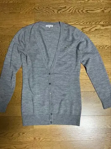 LACOSTE 라코스테 니트 가디건 울 100% V넥