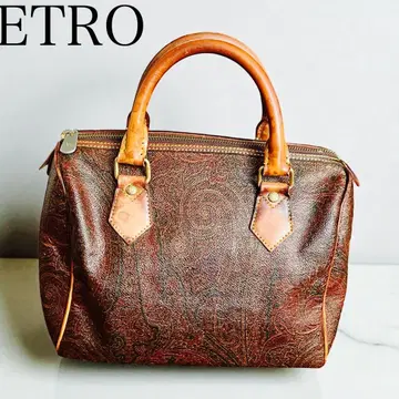 ETRO 에트로 핸드백 가죽 페이즐리 무늬 계열
