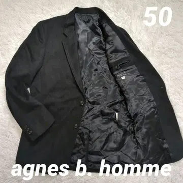 agnes b. homme 에네스베 테일러드 자켓 캐시미어 50