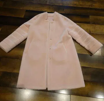 벌스데이 바쉬 핑크 롱 코트