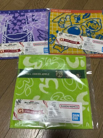 Mrs. GREEN APPLE 제일복권 자카드 타월 3종