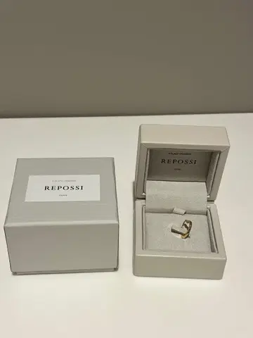 REPOSSI 안티페르 핑크 골드 하트 귀걸이 레포시