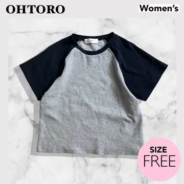 OHOTORO 스킴 라글란 티셔츠