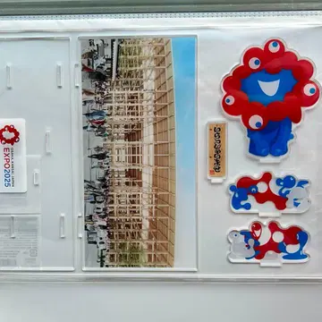 아크릴 스탠드 오사카 간사이 만박 대지붕 링 어서 오세요 미야쿠미야쿠