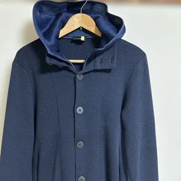 엠포리오 아르마니 후드 부착 가디건