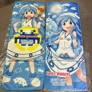 스페이스 인베이더 x 이카무스메 타월