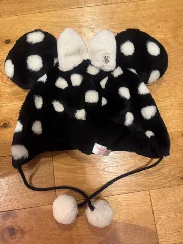 미키 귀 달린 플리스 모자