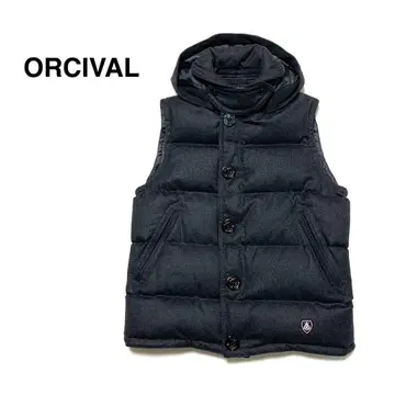 [ ORCIVAL ] 플란넬 울 다운 베스트