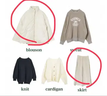 mica&deal 아우터&스커트 set