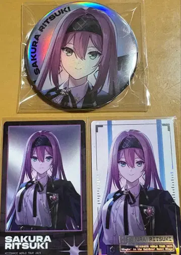 니지산지 서울 공연 캔뱃지&폴라로이드 세트 사쿠라 린즈