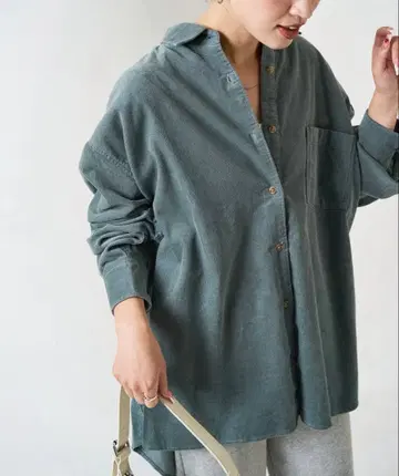 프릭스스토어 코듀로이 오버 셔츠