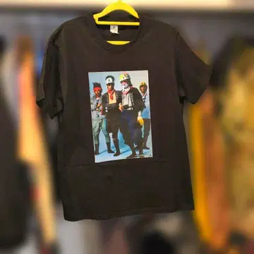 THE TIMERS 밴딩T셔츠 블랙 L사이즈