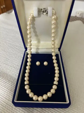 관혼상제 펄 목걸이 귀걸이
