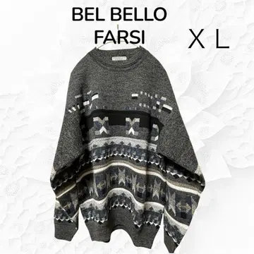 BEL BELLO FARSI 이탈리아제 디자인 니트 스웨터 3D 니트