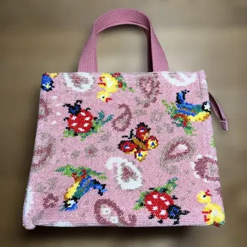 페이러 하이지 페이즐리 핑크 토트백