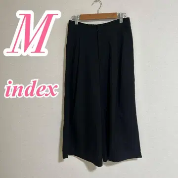 index 인덱스 블랙 와이드 팬츠 M 오피스 캐주얼