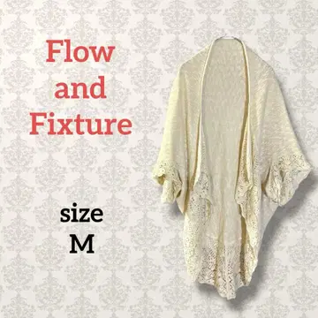 Flow and Fixture [ M ] 코튼 린넨 숄 롱 가디건