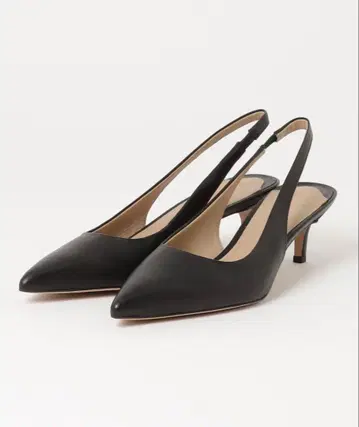 로렌 랄프 로렌 버니쉬드 가죽 백 스트랩 펌프스