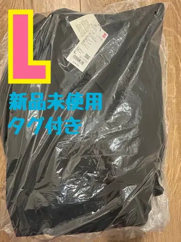 유니클로 C 퍼프 테크 하프 코트 블랙 L