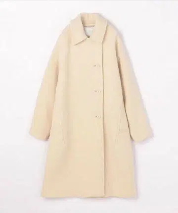 tomorrowland 울 스트레치 스텐 칼라 롱 코트 2way