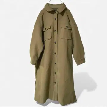 타임세일 울라이크 롱 코트 롱 셔츠 같은 실루엣