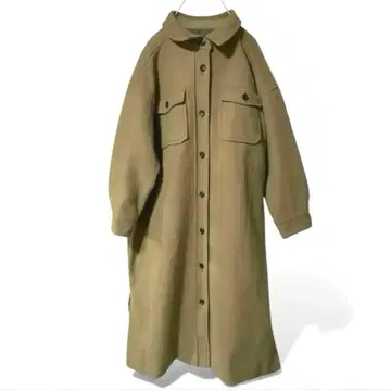 타임세일 새상품 울 라이크 롱 코트 롱 셔츠 같은 실루엣