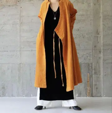 aere 아에레 코듀로이 차이나 디자인 롱 코트 원피스