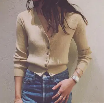 nowos 노워스 V넥 코튼 가디건